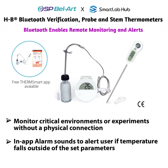 Bel-Art H-B Bluetooth Verification, Probe and Stem Thermometers Bel-Art H-B Bluetooth Verification, Probe and Stem Thermometers