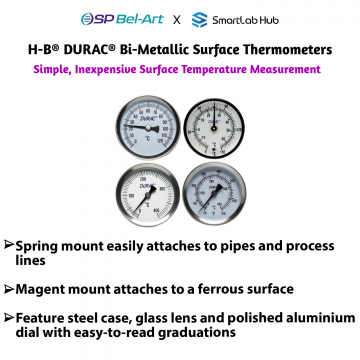 Durac Bi-Metallic Surface Temperature Thermometer;-20/260C, 50MM