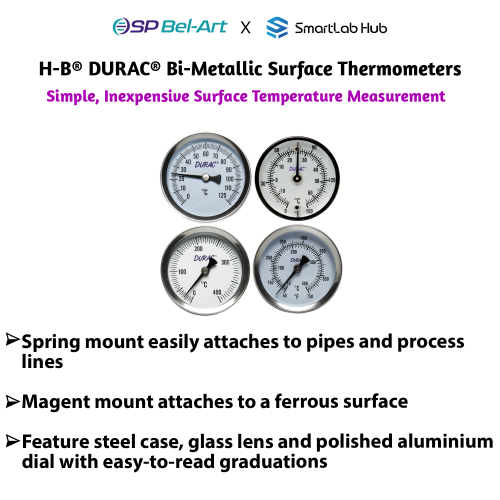 Bel-Art H-B DURAC® Bi-Metallic Surface Thermometer