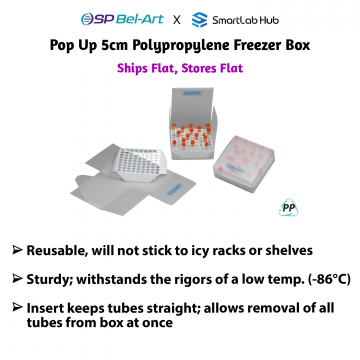 Bel-Art Pop Up 5cm Polypropylene Freezer Box