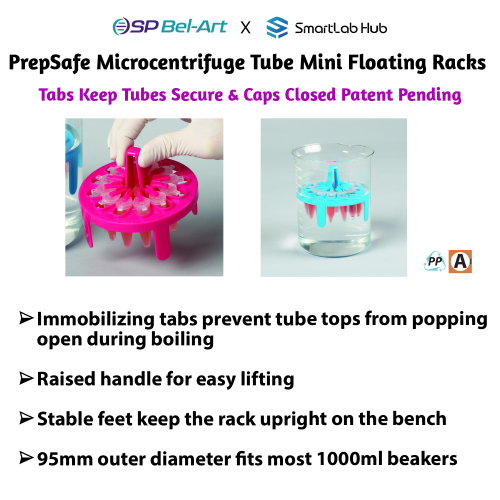 Bel-Art PrepSafe Microcentrifuge Tube Mini Floating Racks Bel-Art PrepSafe Microcentrifuge Tube Mini Floating Racks