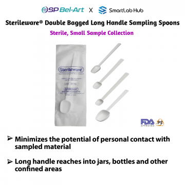 Bel-Art Sterileware® Double Bagged Long Handle Sampling Spoons