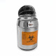 Bel-Art Benchtop Biohazard Disposal Can with Motion Sensor Lid; 1.5L Capacity, Stainless Steel