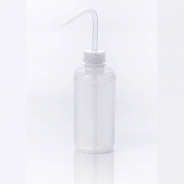 Bel-Art Narrow-Mouth 250ml (8oz) Polyethylene Wash Bottles; Natural Polypropylene Cap, 28mm Closure (Pack of 12)