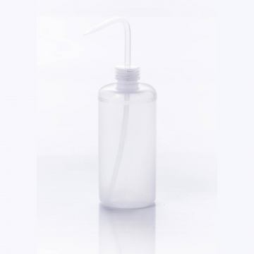 Bel-Art Narrow-Mouth 500ml (16oz) Polyethylene Wash Bottles; Natural Polypropylene Cap, 28mm Closure (Pack of 12)