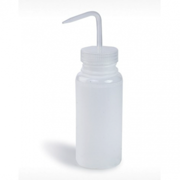 Bel-Art Wide-Mouth 500ml (16oz) Polyethylene Wash Bottles; Natural Polypropylene Cap, 53mm Closure (Pack of 6)