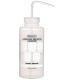 Bel-Art Safety-Labeled 2-Color LYOB Wide-Mouth Wash Bottles; 1000ml (32oz), Polyethylene w/Natural Polypropylene Cap (Pack of 6)