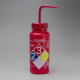Bel-Art GHS Labeled Toluene Wash Bottles; 500ml (Pack of 4)
