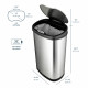 Bel-Art Touch Free™ Stainless Steel 13.2 Gallon Automatic Waste Can with Sliver Lid