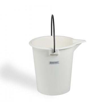 Bel-Art Heavy-Duty 10 Liter Pail; Polyethylene Bucket, 12 in. H x 9⅝ in. I.D.