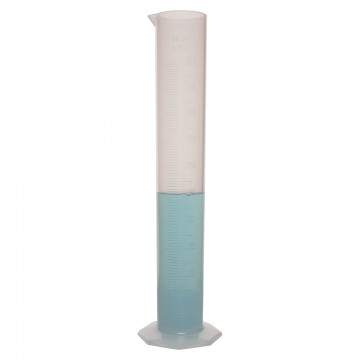 Bel-Art Single Scale 500ml Polypropylene Graduated Cylinder; 5.0ml Graduation