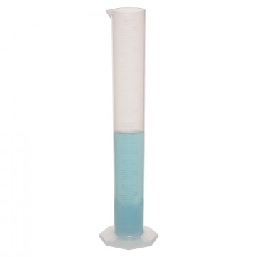 Bel-Art Single Scale 1000ml Polypropylene Graduated Cylinder; 10.0ml Graduation