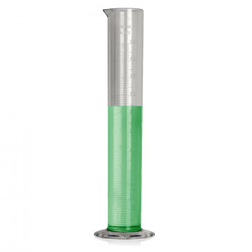 Bel-Art 500ml Clear TPX® Graduated Cylinder; 5.0ml Graduation