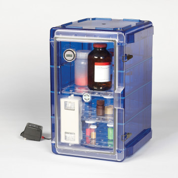Bel-Art Secador® Vertical Profile Blue 4.0 Auto-Desiccator Cabinet with Clear Door; 230V, 1.9 cu. ft.