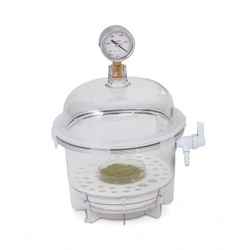 Bel-Art Lab Companion Clear Polycarbonate Round Style Vacuum Desiccator; 6 Liter