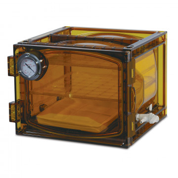 Bel-Art Lab Companion Amber Polycarbonate Cabinet Style Vacuum Desiccator; 23 Liter