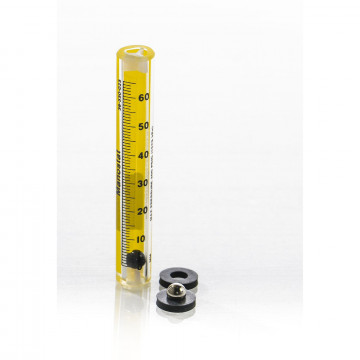 Bel-Art Riteflow Borosilicate Glass Unmounted Flowmeter; 65mm Scale, Size 5