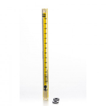 Bel-Art Riteflow Borosilicate Glass Unmounted Flowmeter; 150mm Scale, Size 4