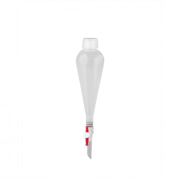 Bel-Art Polypropylene 100ml Squibb Pear-Shaped Separatory Funnel