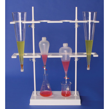 Bel-Art Polyethylene Imhoff Cone and Separatory Funnel Rack; 8.5 x 26 x 29 in.