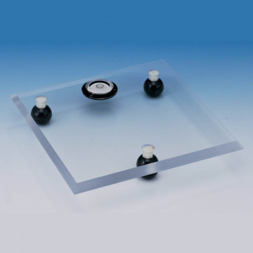 Bel-Art Acrylic Leveling Table; 8 x 8 x ⅜ in.