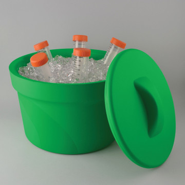 Bel-Art Magic Touch 2™ High Performance Green Ice Bucket; 2.5 Liter, With Lid