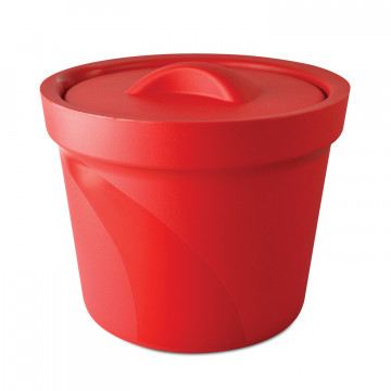 Bel-Art Magic Touch 2™ High Performance Red Ice Bucket; 4.0 Liter, With Lid