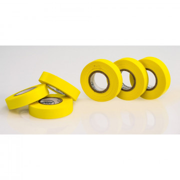 Bel-Art Write-On Yellow Label Tape; 15yd Length, ¹/₂ in. Width, 1 in. Core (Pack of 6)