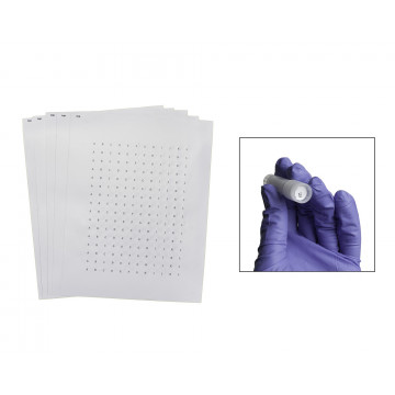 Bel-Art Cryogenic Storage Label Sheets; 9.5mm Dots for 0.5-1.5ml Tubes, White (3840 labels)