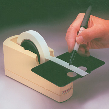 Bel-Art Write-On Single Roll Label Tape Dispenser; 8³/₈ x 3³/₈ x 3³/₄ in.