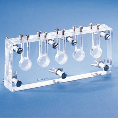 Bel-Art Five Cavity In-Line Equilibrium Cell; 1ml, Acrylic, 6 x 1 x 3 in. 