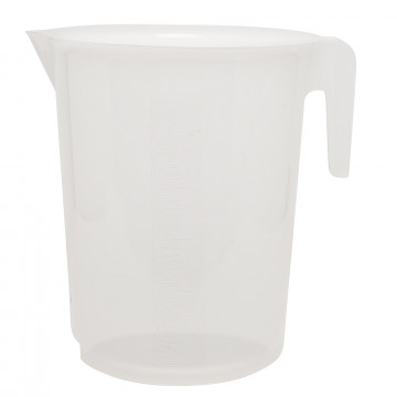 Bel-Art Tall Form 10,000ml Polypropylene Graduated Pitcher; 200ml Graduation