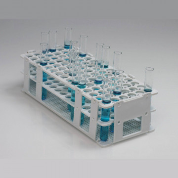 Bel-Art Indexed Test Tube Rack; For 10-13mm Tubes, 90 Places, Standard Numbering