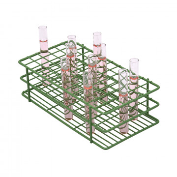 Bel-Art Poxygrid® Test Tube Rack; For 10-13mm Tubes, 72 Places, Green