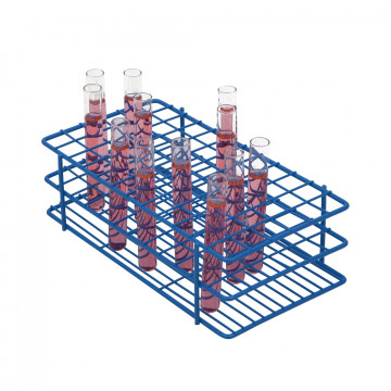 Bel-Art Poxygrid® Test Tube Rack; For 10-13mm Tubes, 72 Places, Blue