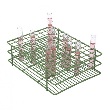 Bel-Art Poxygrid® Test Tube Rack; For 10-13mm Tubes, 108 Places, Green