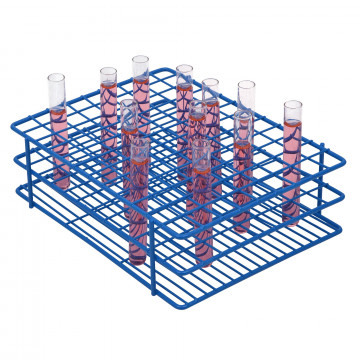 Bel-Art Poxygrid® Test Tube Rack; For 10-13mm Tubes, 108 Places, Blue