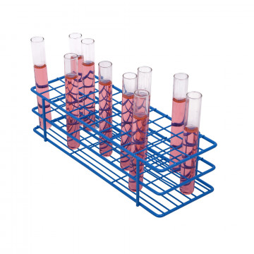 Bel-Art Poxygrid® Test Tube Rack; For 13-16mm Tubes, 48 Places, Blue