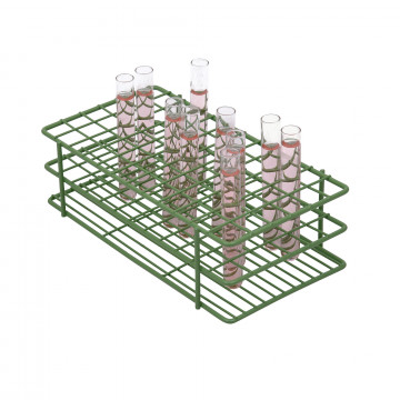 Bel-Art Poxygrid® Test Tube Rack; For 13-16mm Tubes, 72 Places, Green