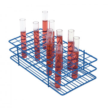 Bel-Art Poxygrid® Test Tube Rack; For 13-16mm Tubes, 72 Places, Blue