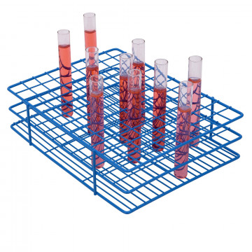 Bel-Art Poxygrid® Test Tube Rack; For 13-16mm Tubes, 108 Places, Blue