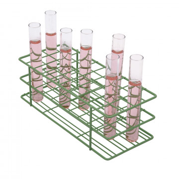 Bel-Art Poxygrid® Test Tube Rack; For 16-20mm Tubes, 40 Places, Green