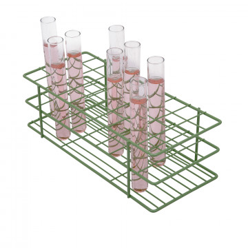 Bel-Art Poxygrid®Test Tube Rack; For 20-25mm Tubes, 40 Places, Green