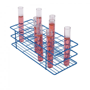 Bel-Art Poxygrid®Test Tube Rack; For 20-25mm Tubes, 40 Places, Blue