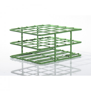 Bel-Art Poxygrid “Half-Size” Test Tube Rack; For 16-20mm Tubes, 20 Places, Green