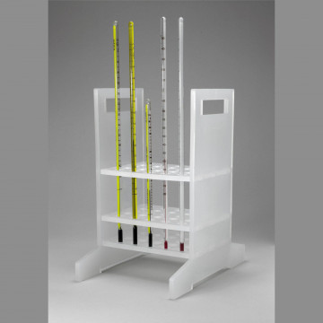 Bel-Art Thermometer Rack; 25 Places, 5⁷/₈ x 8³/₈ x 9⁷/₈ in., Polypropylene