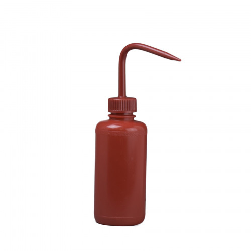 Bel-Art 250ml Red Polyethylene Wash Bottle & Cap, 28mm Closure (Pack of 6)