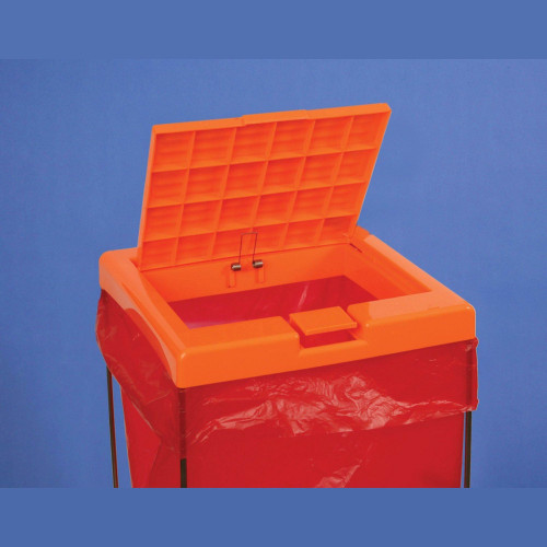 Bel-Art Clavies® Orange Biohazard Bag Holder Cover (For F13192-0002 and F13192-0003)