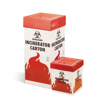 Bel-Art Cardboard Biohazard Incinerator Cartons; Floor Model (Pack of 6)