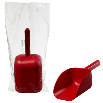Bel-Art Sterileware Pharma Scoops - Red; 1000ml (34oz), Individually Wrapped (Pack of 25)